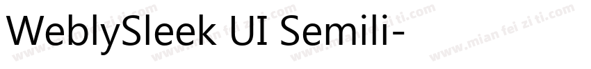 WeblySleek UI Semili字体转换